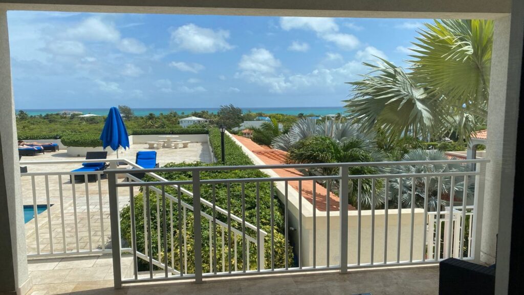 A view of the island from our window, La Vista Azul in Providenciales