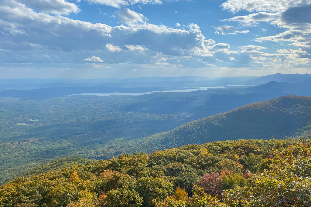 View of Hudson Valley from the Catskills, NY